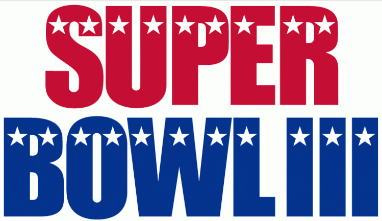 Super Bowl III Primary Logo t shirts iron on transfers